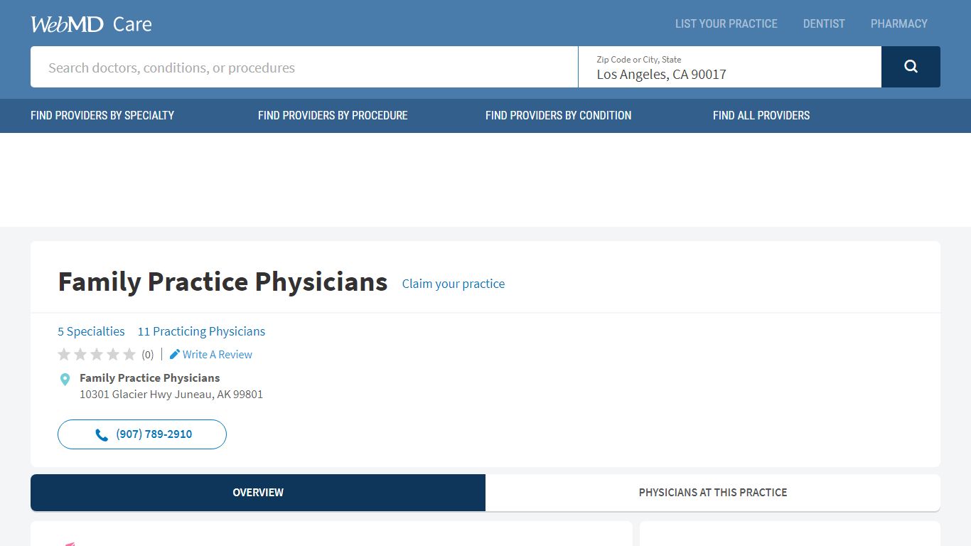 Family Practice Physicians in Juneau, AK - doctor.webmd.com